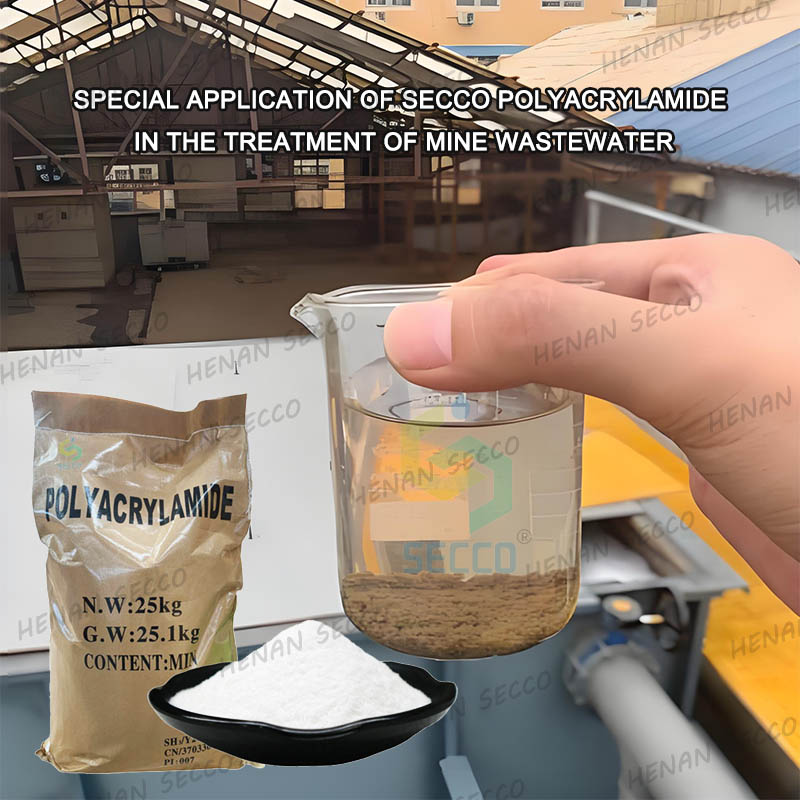Speciale toepassing van de Secco Polyacrylamide in de behandeling van mijn afvalwater