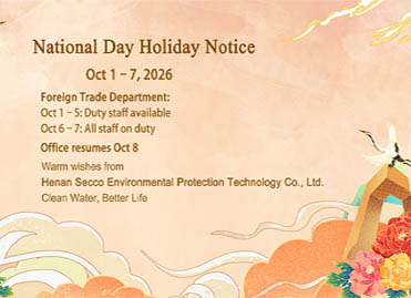 Nationale Dag Vakantie Kennisgeving & Service Arrangement van Henan Secco